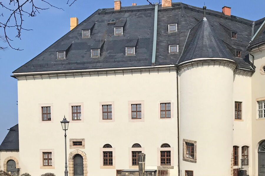 Kommandantenhaus mit Wendelstein von Osten gesehen