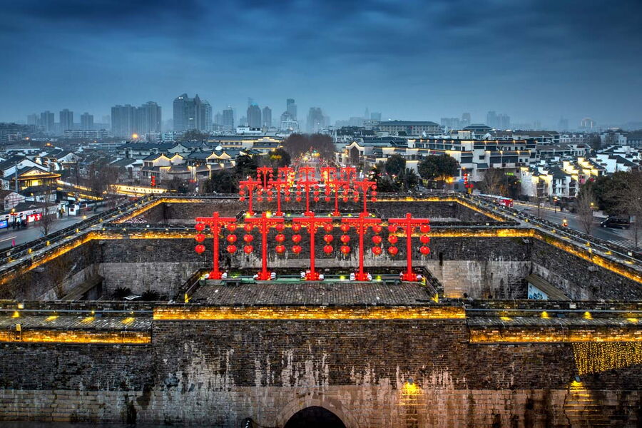 Laternenfest am Zhonghua Tor